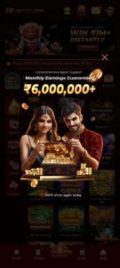 JW777 gold casino game logo with red luxury background and shining golden frame